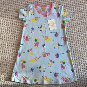 NWT Beaufort Bonnet. Soft Blue Animal Print Dress